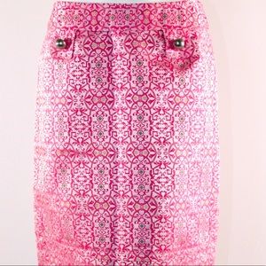 ETCETERA Pink Pencil Skirt